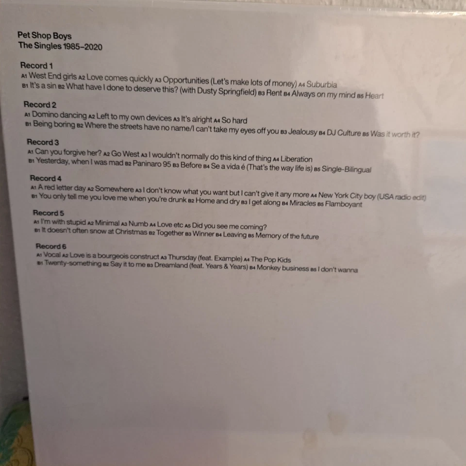 Pet Shop Boys-Smash (The Singles 1985-2020), Box Set, 6 LP - Bild 2 von 2