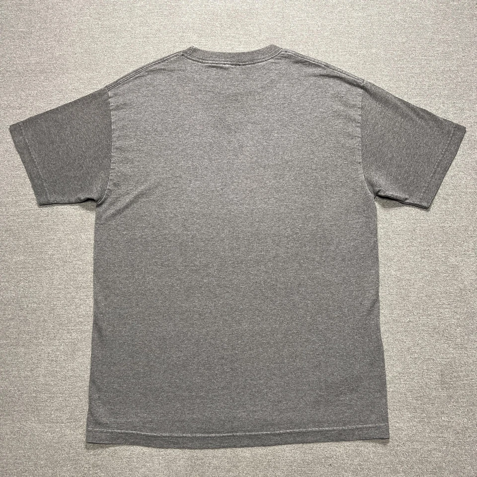 Camisa De Colección AC/DC Para Hombres Grande Gris Llama Logo Gráfico Banda Camiseta Rock Años 2000 y2k Foto 4 de 4