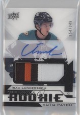 2018-19 Upper Deck Premier Acetate Rookie 54/249 Isac Lundestrom Patch Auto 8tn