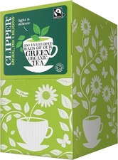 Clipper Organic Pure Green Tea Bags .. 250 individually wrapped Fairtrade 0.08 per strip