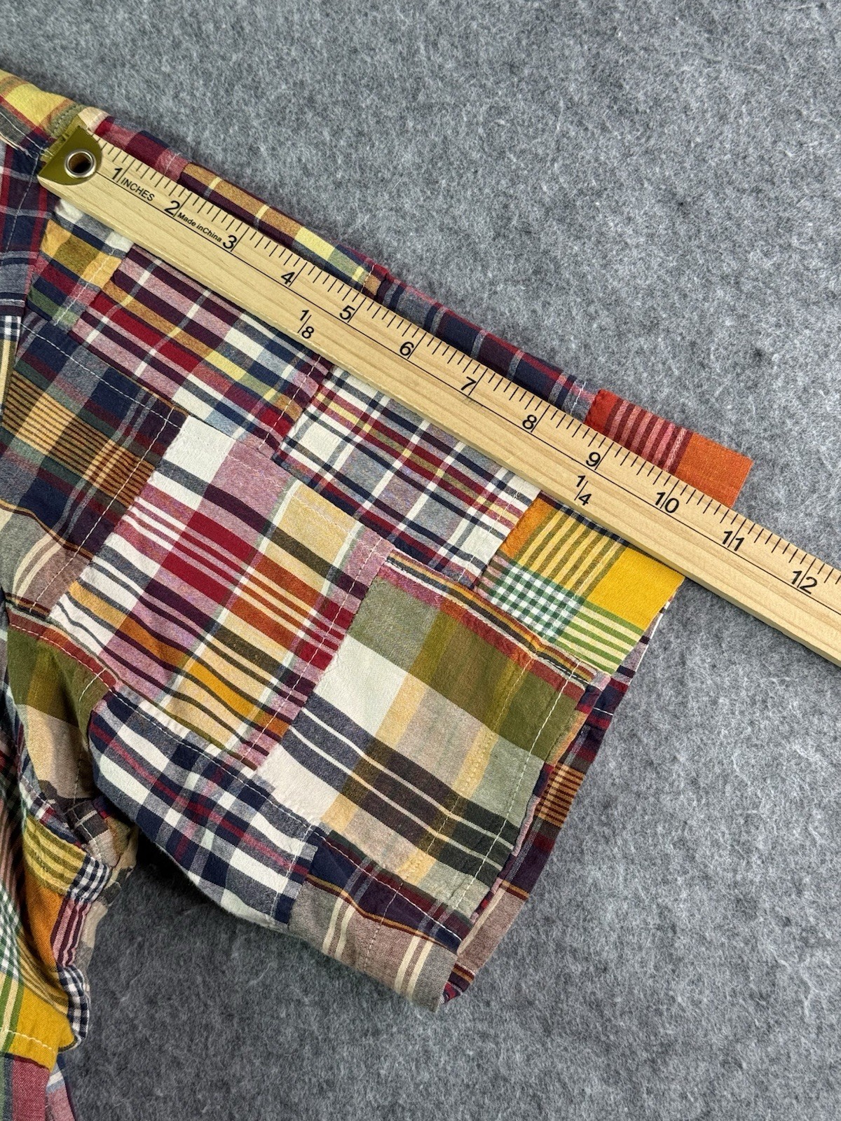 Ralph Lauren Multicolor Patchwork Madras Plaid Sh… - image 7
