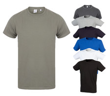 SkinniFit Men Feel Good Cotton/Elastane Stretch Short Sleeve Tee T-Shirt
