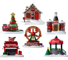 COMPLETE COLLECTION COCA COLA CHRISTMAS VILLAGES 2024 COLOMBIA
