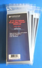 500 #10 FIRST DAY COVER BUSINESS ENVELOPE SLEEVES, GUARDHOUSE SHIELD - CLEAR