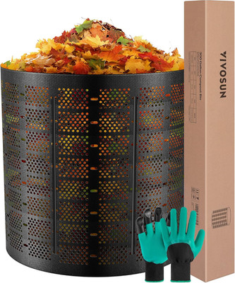 300 Gallon Outdoor Compost Bin, Expandable Composter, Easy to Setup & Large Capa