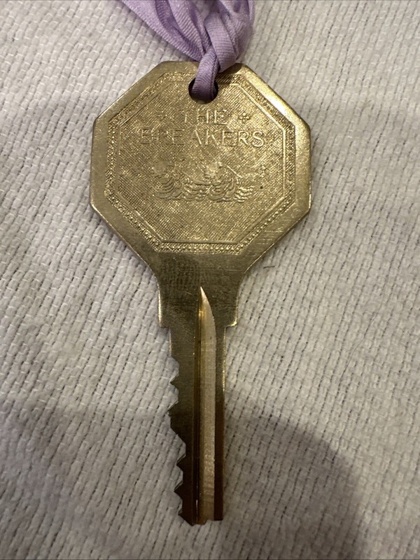 Vintage Palm Beach The Breakers Brass Room Key