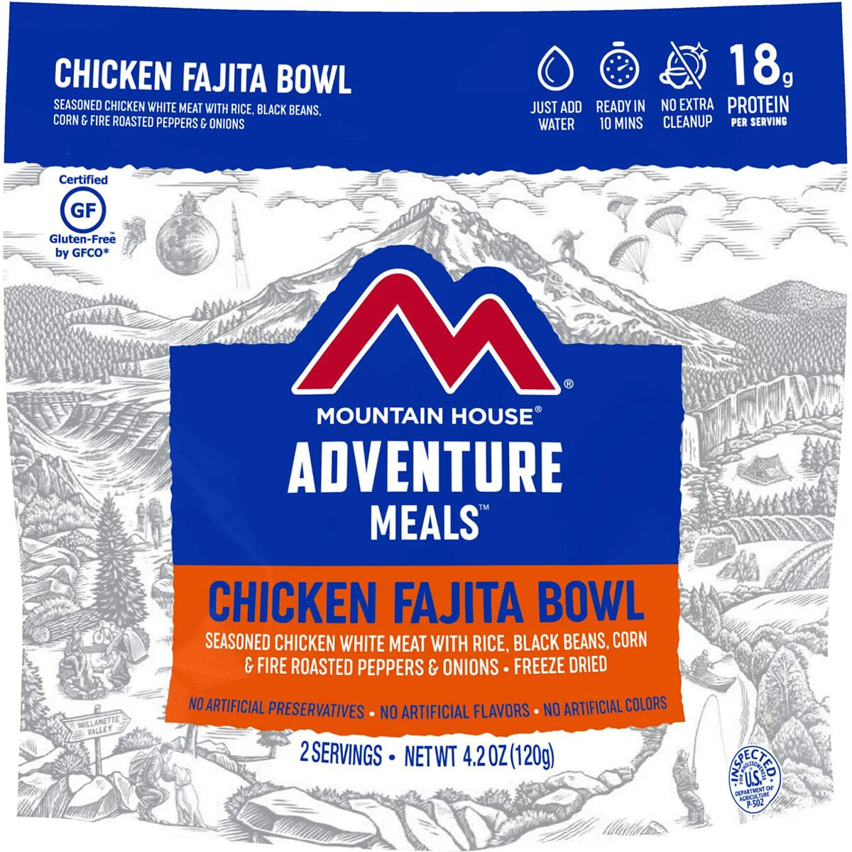 Mountain House Chicken Fajita Bowl One Color Pouch 3790₽