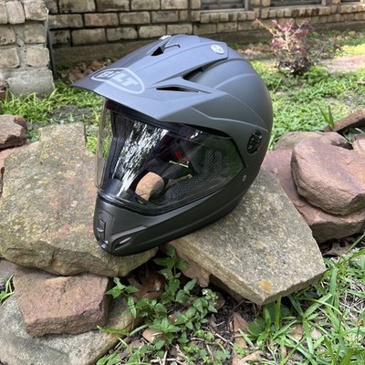 Bilt Discovery Dual Adventure Helmet Matte Black Adult XL Full Face Protection