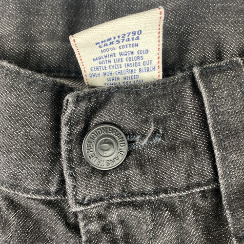 Pantalones de mezclilla Ricky True Religion 29x30 bolsillos solapas hechos en EE. UU. Ricky rectos negros - Imagen 6 de 13