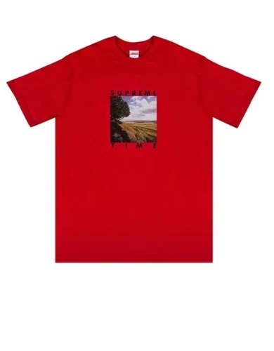 Tee shirt rouge Supreme Time taille L jamais ouvert SS20