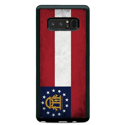 Grunge Georgia State Flag Case Cover Samsung Galaxy Note 20 Ultra 10 Plus 9 8