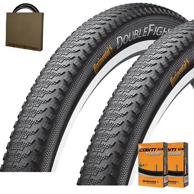 2x Continental MTB Race Fahrrad Reifen Double Fighter III 20-29'' m/o Schlauch
