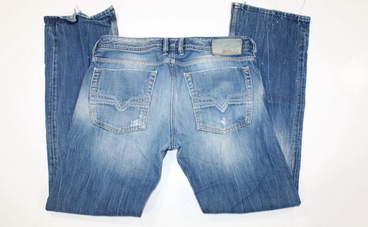 Diesel Industry Italy Men s Zatiny Bootcut Wash 008QL DNA Button