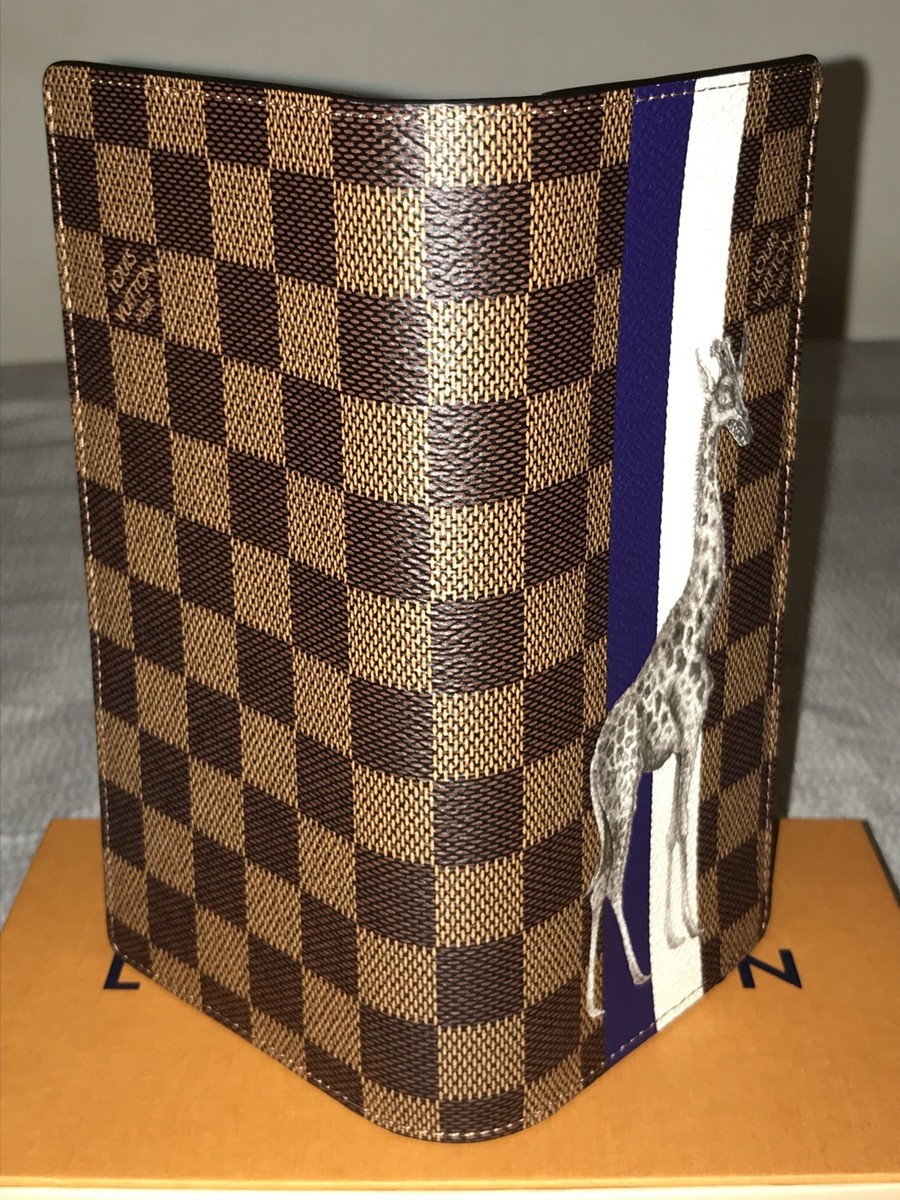 Louis Vuitton Brazza Wallet Savane Giraffe Damier Ebene N63347