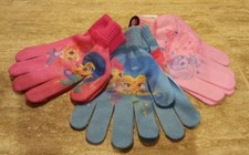 NEW set of 3 Girls Gloves Nickelodion Shimmer  Shine OSFM - A84