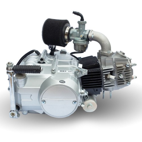 125cc Electric Start Silver Pit Bike Engine Quad ATV 4 stroke Motorbike