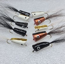 Fly Fishing Poppers, 10 Poppers, Trout Flies, Trout , Trout Lures, Carp Flies