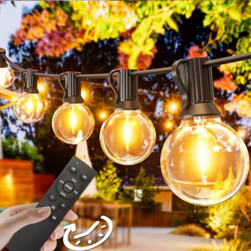 IXTRIMA Catena Luminosa LED, catenaria 10 Metri da esterno, 100 Luci