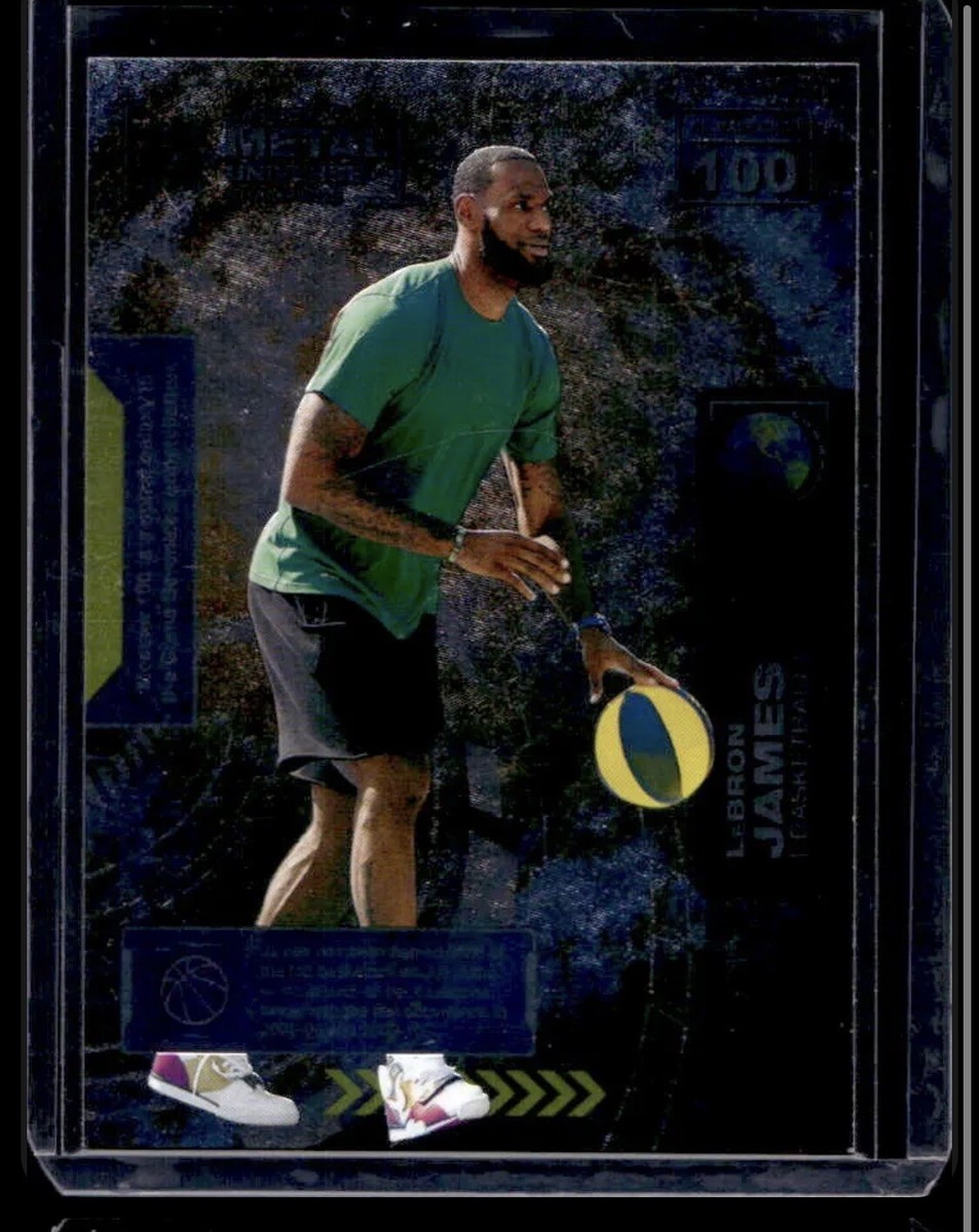 2021-22 Skybox Metal Universe Champions LeBron James #100 Lakers 