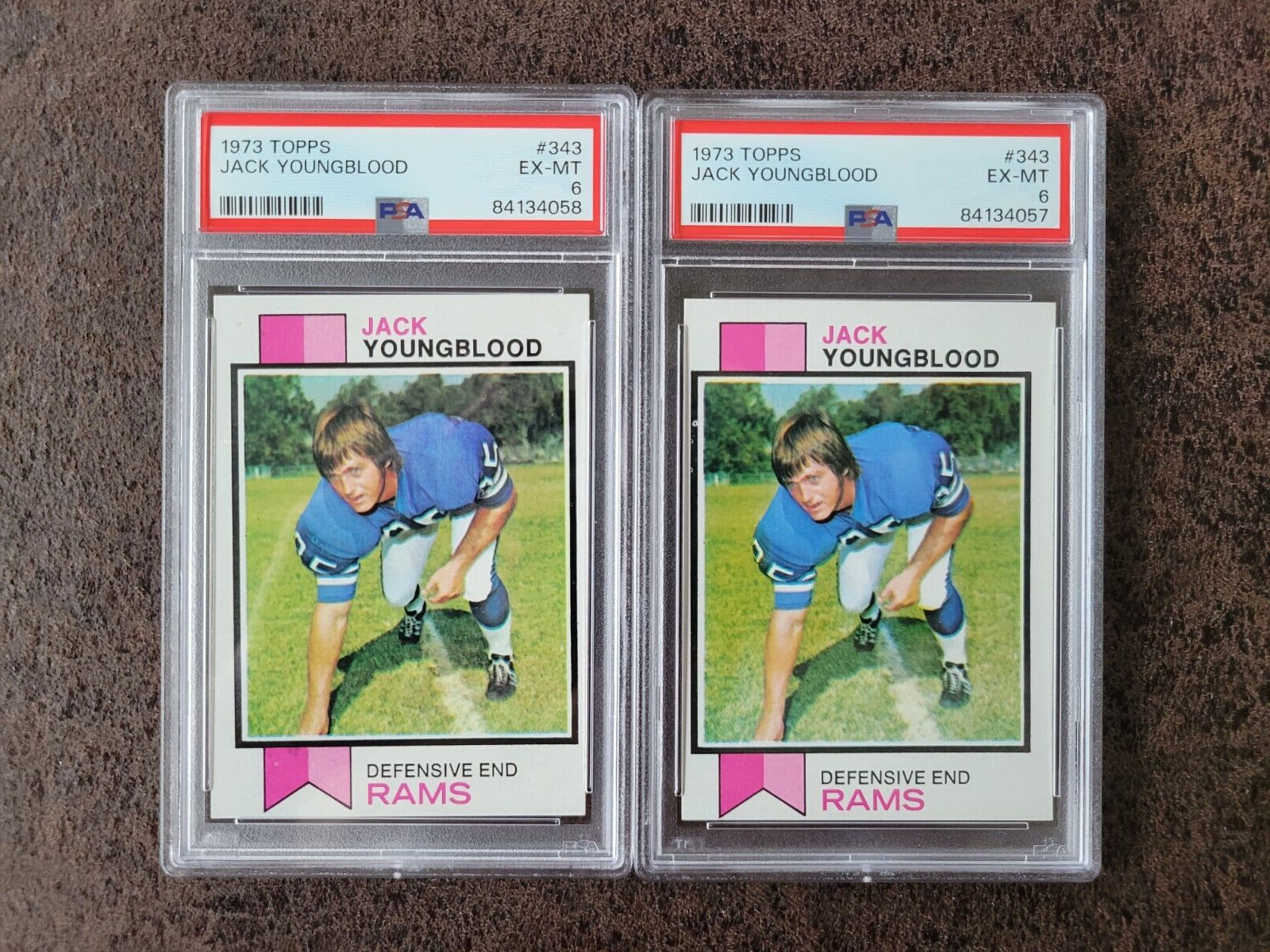 PICK 1 - 1973 Topps ROOKIE Jack Youngblood #343 - PSA 6 - Los Angeles Rams