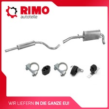 Seat Arosa 1.0 1.4 1998-2004 Auspuffanlage Mittel+Endschalldämpfer + Montagesatz