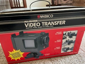 Ambico All-in-One Video Transfer Photos Films Slides, Model V-0652. VG condition
