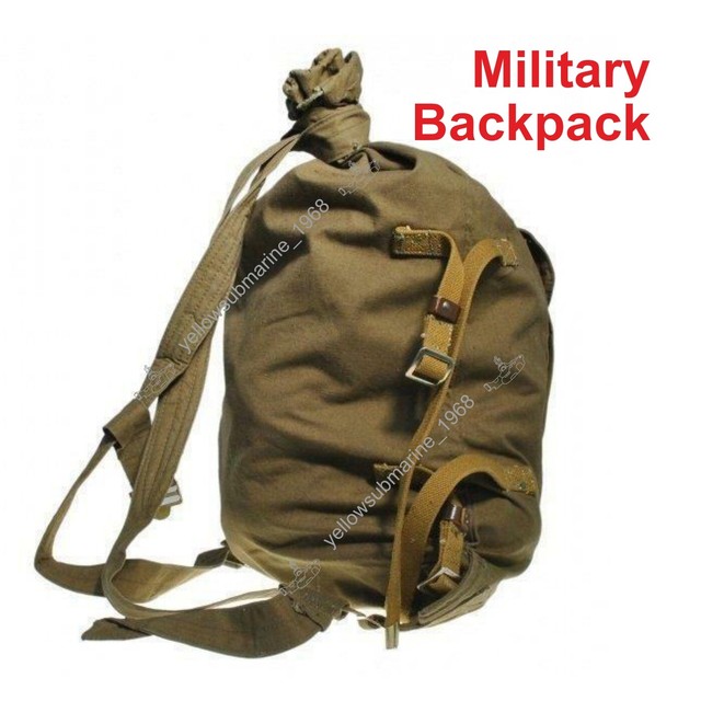 Soviet Russian Red Army Soldier Canvas Backpack Rucksack Veshmeshok