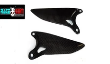 Ducati 848 1098 1198 s r carbon fibre heel guards all models