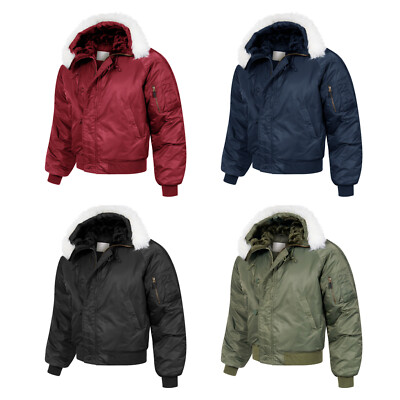 Flight Jacket N2B Parka Army Military Flying Winter Snorkel Padded