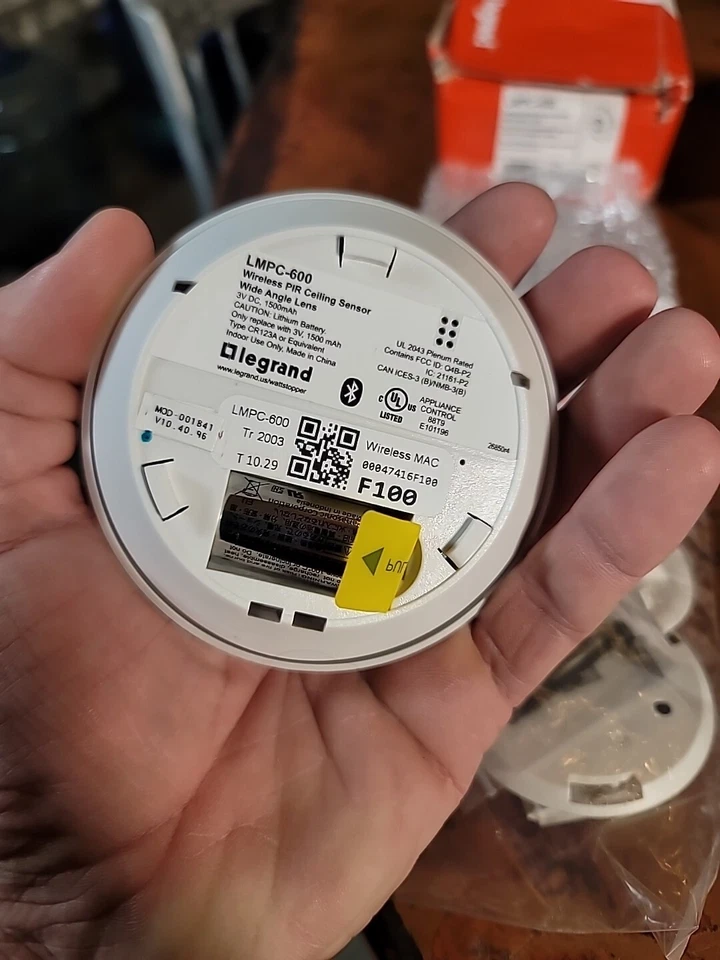 Legrand Wattstopper LMPC-600 Wireless PIR Celing Sensor NIB - Image 3 of 4