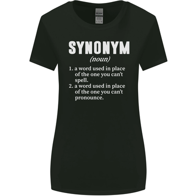 Synonyme Drôle Définition Slogan Femmes Plus Large Coupe T-Shirt