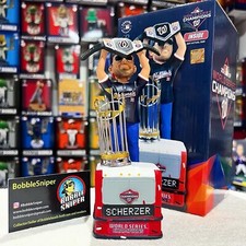 MAX SCHERZER Washington Nationals 2019 World Series Champion Belt MLB Bobblehead