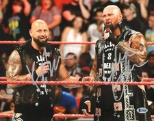 Luke Gallows Karl Anderson Signed WWE 11x14 Photo BAS Beckett COA Bullet Club 83