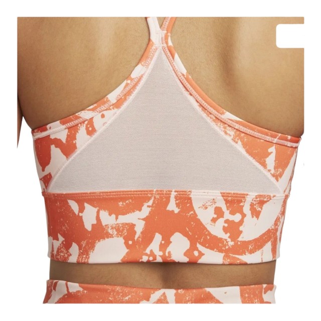 Nike Sports Bra Xtra Small XS Orange Women Light Support Padded Dri Fit