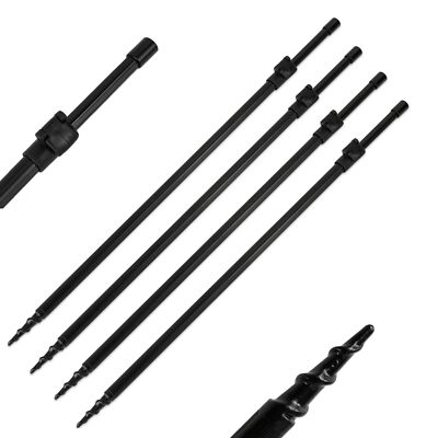 A&N 4x Rutenhalter Bankstick Storm Pole Alu Drill rod pod 50-90cm teleskopierbar