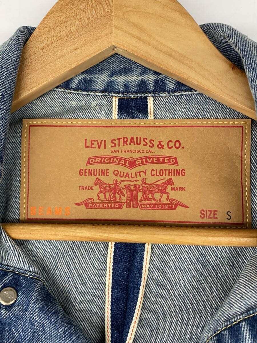 Levi's × BEAMS SUPER WIDE TRUCKER Jacket denim indigo S Used Levi's × BEAMS SUPER WIDE TRUCKER Jacket denim indigo S Used