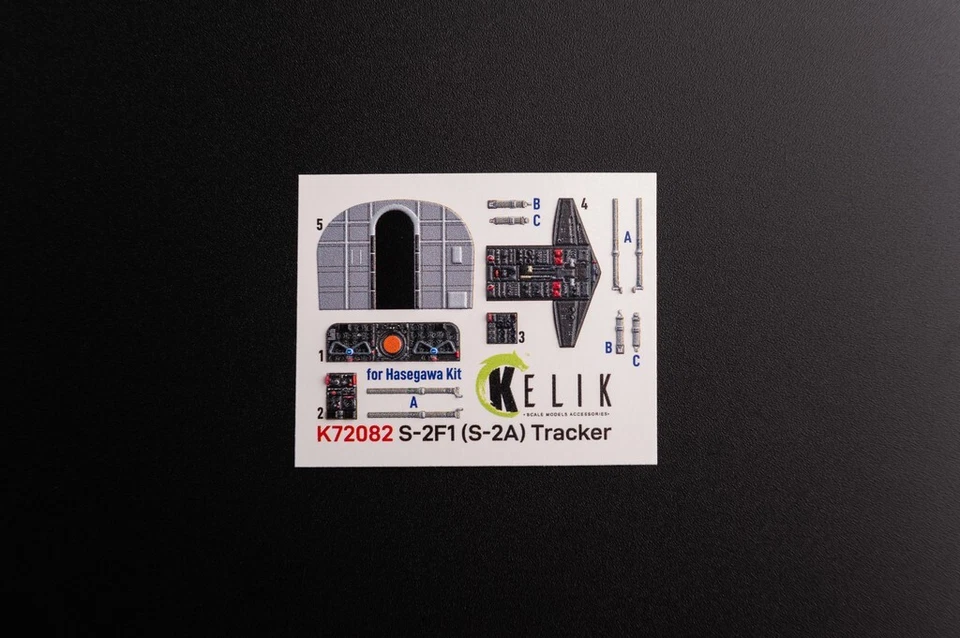 Kelik K72082 S-2A Tracker - Interior 3D Decals (Hasegawa) 1/72