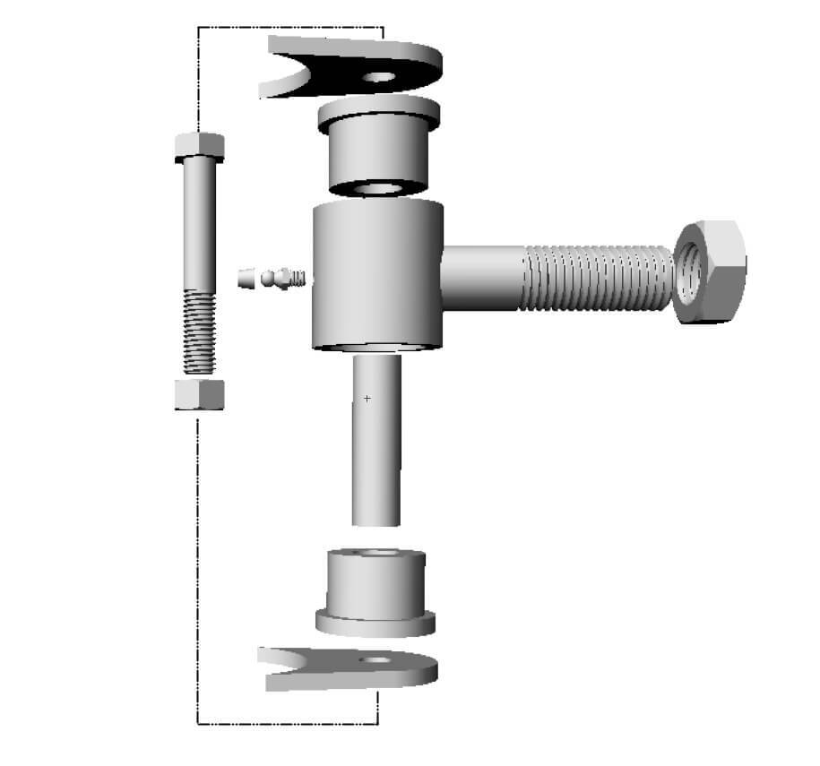 Extrémité De Tige Forgée Speedway - Filet 3/4-16 LH, Plaqué Zinc - Pour Suspension 4 Barres