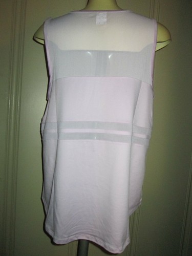 C& C California ladies' summer athletic top-size L -NWT-lilac & mesh-pretty - Picture 4 of 6