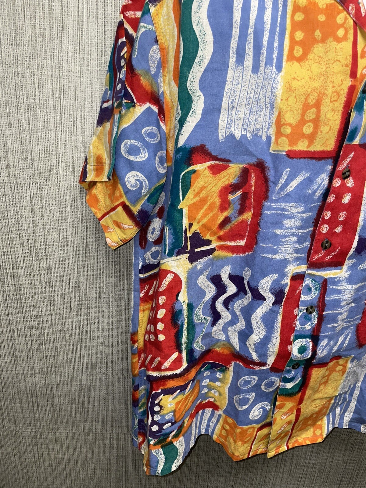 Basic Elements Linen Cotton Blend Multicolored Bu… - image 4