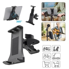Music Microphone Stand Holder Bike Treadmill Mount for 4.7-12.9" Tablet iPhone