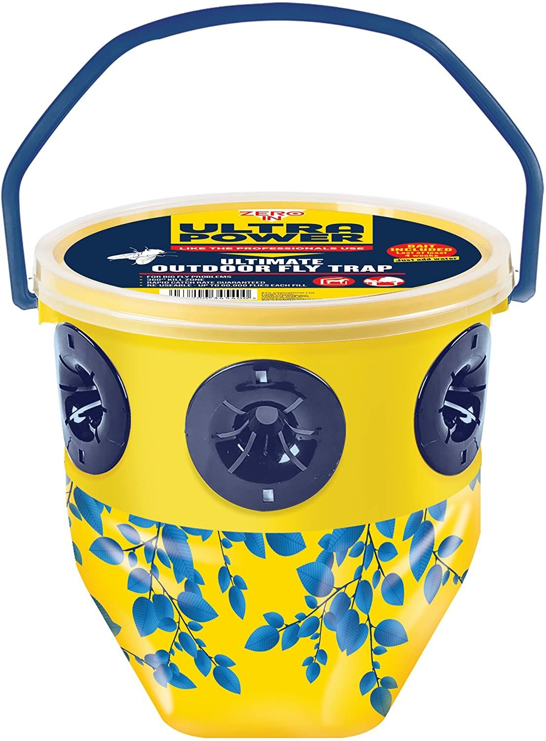 Zero In Ultra Power Ultimate Outdoor Fly Trap Catcher Killer Effective Fly Bait
