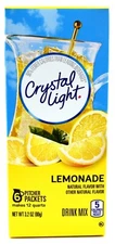 4 12-Quart Boxes Crystal Light Lemonade Drink Mix