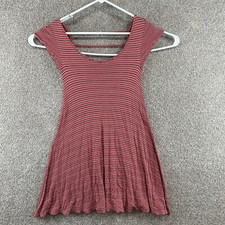 American Eagle Outfitters Women's Dress Size XXS Red Black Multicolor Striped