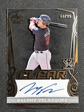 2023 Leaf Trinity CLEAR ROOKIE AUTO Ralphy Velazquez 81/99