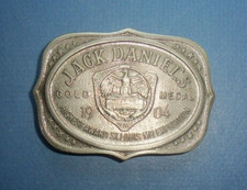 JACK DANIEL'S GOLD MEDAL 1904 HIGHEST AWARD ST. LOUIS MO. EXPOSITION BELT BUCKLE