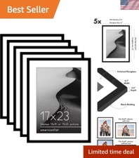 17x23 Picture Frame with Polished Plexiglass - Set of 5 - Use as 13x19 Frame ...