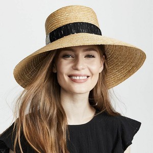black floppy sun hat