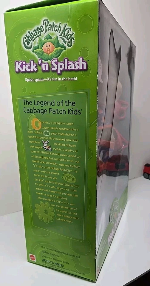 Vintage 2000. Cabbage Patch Kids, Kick 'n Splash. Barbara Hanna, nueva en caja Foto 3 de 4