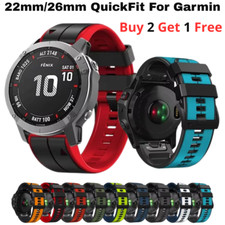 Silicone QuickFit Band For Garmin Fenix 7X 7 Pro 6X 6 Pro 5X 26mm 22mm Strap